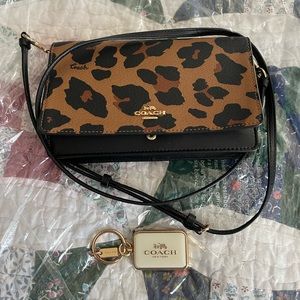 COACH Leopard print Crossbody NWT